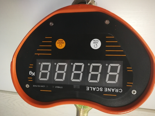หน้าจอขนาดใหญ่ WIFI เชื่อมต่อโทรศัพท์เครนเครื่องชั่งน้ำหนักแบบแขวน Digital Remote 10T