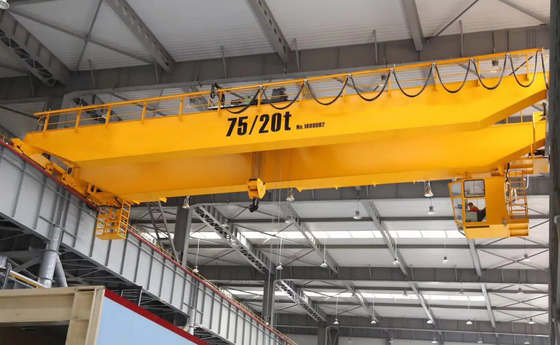 European Model 32T Double Girder EOT Crane พร้อมรอกรถเข็น ABB Motor