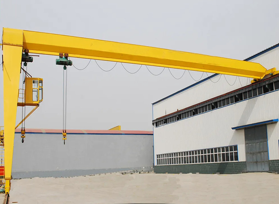 กำหนดเอง MH รุ่น 16Ton Steel เปิดตัว Single Girder Goliath Gantry Crane