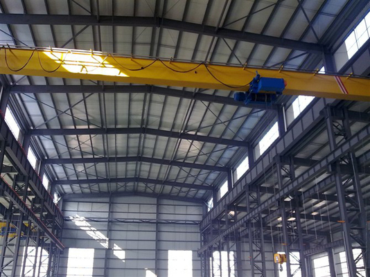 ABM Motor FEM 5Ton Single Beam เครนเหนือศีรษะแบบยุโรปพร้อมรถเข็นไฟฟ้า
