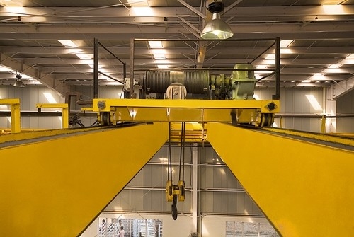 50Ton European Model Yellow Double Girder EOT Crane พร้อมมอเตอร์ ABB ในการประชุมเชิงปฏิบัติการ