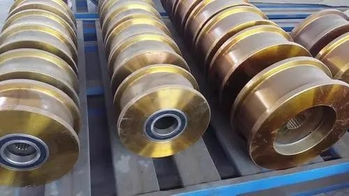 Steel Crane Shaft Cast Ld Wheel Block Set สำหรับเครนเหนือศีรษะ