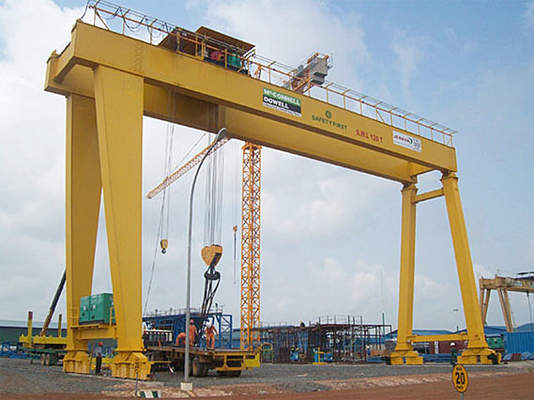 40ton Construction Double Girder Gantry Crane สำหรับการก่อสร้างทางหลวง