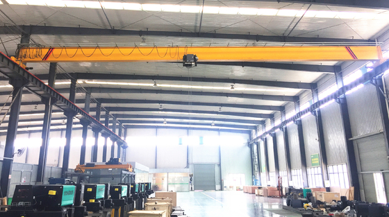 10ton 22m Span Indoor European Single Girder Bridge Crane Energy Efficient