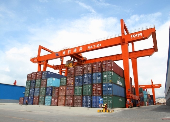 35-50T Rail Mounted Stacking Cranes 45m/Min Double Girder Gantry Crane