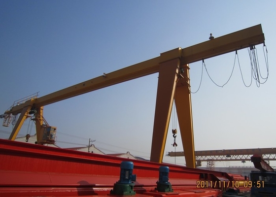 อัตราการใช้ไซต์สูง Single Beam Gantry Crane 20t สำหรับคลังสินค้า