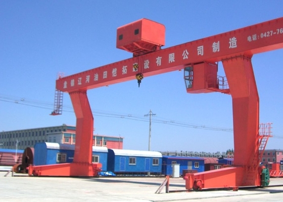 380V 60HZ Rail Mounted Mobile Gantry Crane 15 ตัน 20 ตัน 25 ตันเครนเหนือศีรษะ