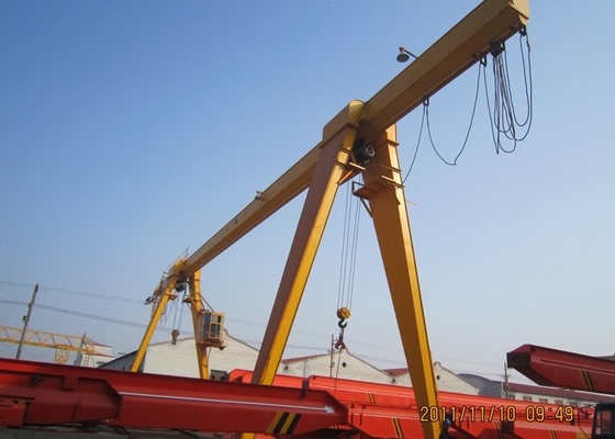 อัตราการใช้ไซต์สูง Single Beam Gantry Crane 20t สำหรับคลังสินค้า