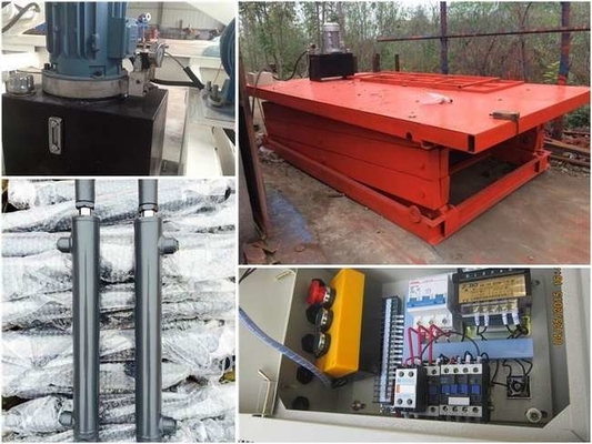 SANTO Stationary Hydraulic 3 Ton Scissor Lift 5.5KW ลิฟต์ไฟฟ้าสำหรับงานก่อสร้าง