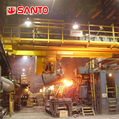 16/3.2T ถึง 75/20T A6 A7 A8 เครนเหนือศีรษะอุตสาหกรรมสำหรับการผลิตเหล็ก