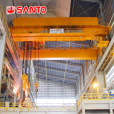 16/3.2T ถึง 75/20T A6 A7 A8 เครนเหนือศีรษะอุตสาหกรรมสำหรับการผลิตเหล็ก