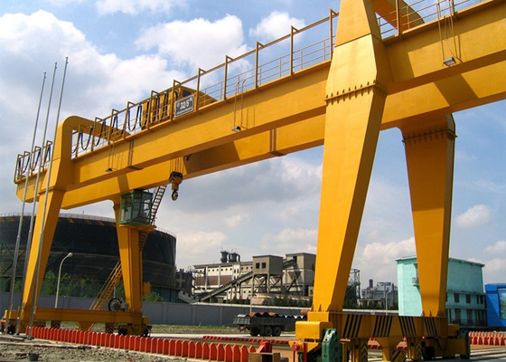Q235B Q345B เครนโครงสำหรับตั้งสิ่งของเหล็กขนาดใหญ่ Double Girder 100 Ton Bridge Crane