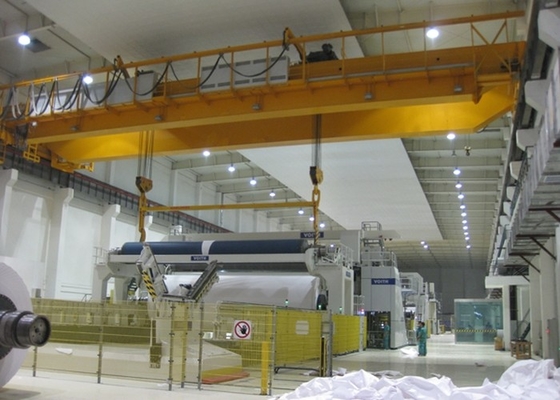 Heavy Duty QD 5-50/10T เครนเหนือศีรษะคานคู่ ODM Rail Mounted Gantry Crane