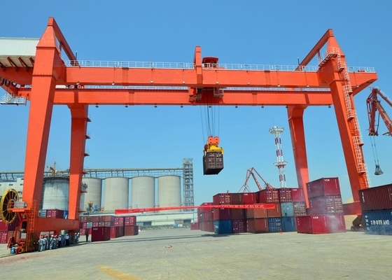ความจุแบริ่งที่แข็งแกร่ง Double Beam Gantry Crane 5-50 ตันสำหรับงานถลุง