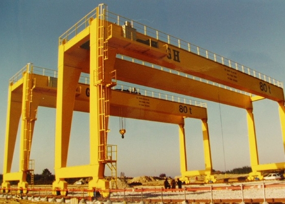 CE MG 39.4m / Min 32/5 Ton Double Girder Gantry Crane ยกของหนัก