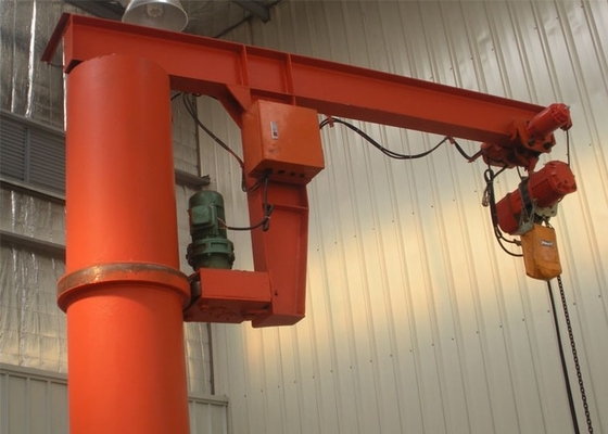 หมุนสวิงอาร์ม Jib Crane รอกอุปกรณ์เสาเสา Jib Crane