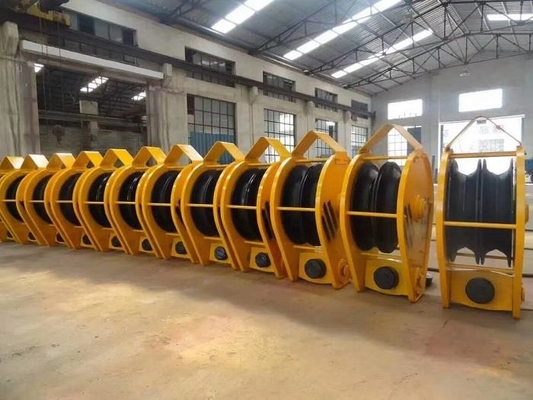 รอกเครนเหนือศีรษะแบบยุโรป Forged Block Double Crane Hook C Shaped