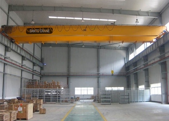 เสียงรบกวนต่ำน้ำหนักเบาเครนเหนือศีรษะยุโรป 7.5m-31.5m Span Bridge และ Trolley Crane