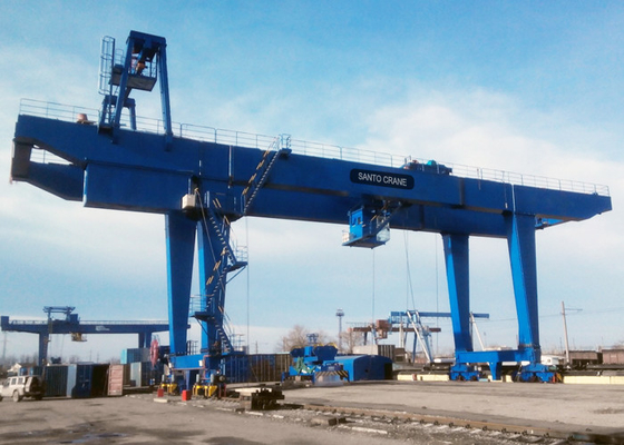 Heavy Duty 40 '20' Port Container Crane ป้องกันการแกว่งและบิด