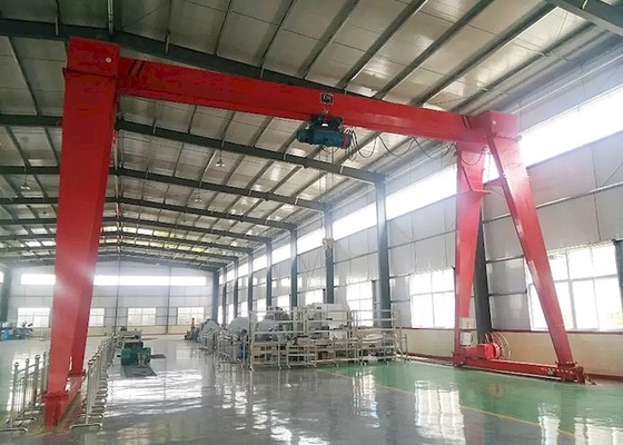 โกดัง 1-20t รอกไฟฟ้าพอร์ทัล Gantry Crane พร้อมตะขอ