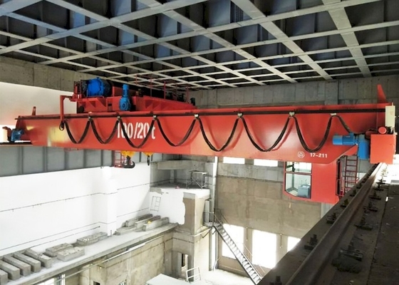 CE 20T 50T 100T เครนเหนือศีรษะแบบยุโรป HMI CMAA Electric Gantry Crane Hoist
