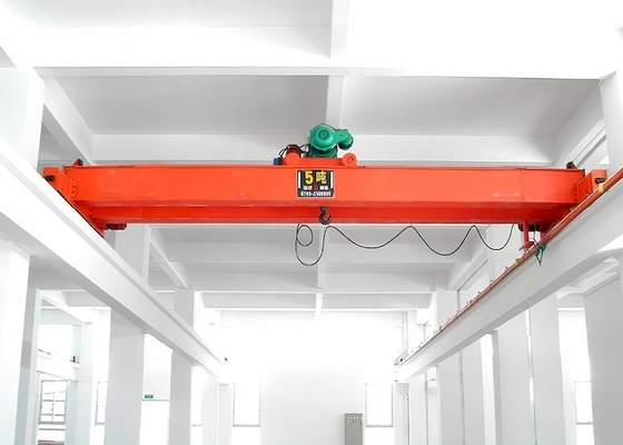 คลังสินค้า Double Girder Eot Crane สีแดง หรือสีสีตามต้องการ