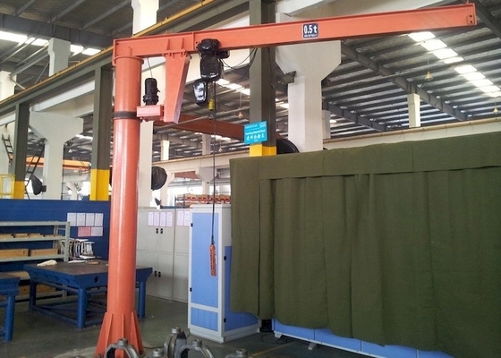 การปรับตัวแบบกว้าง 360 องศา Mobile Jib Crane 125KG ถึง 500KG ยกน้ำหนัก