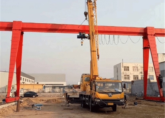 Q235B Q355B 16T Single Girder Gantry Crane รีโมทคอนโทรลไร้สาย
