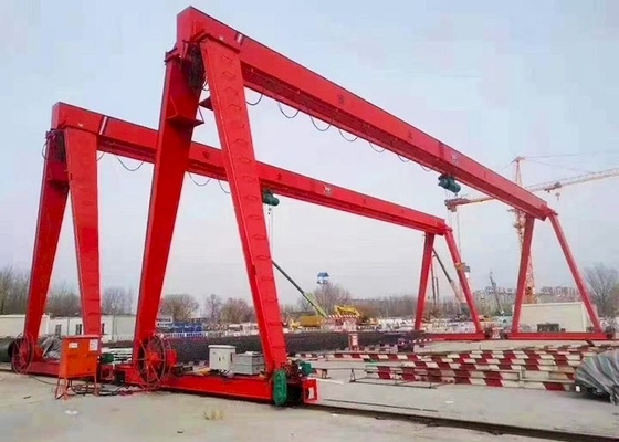 ODM ความเร็วในการยก 8m / นาที Single Girder Gantry Crane พร้อมรอกไฟฟ้า