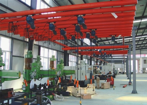 Pendent Control Single Girder Light Capacity Overhead Rail Crane 1 ตัน 2 ตัน