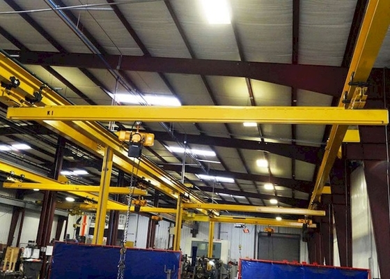 OEM ODM KBK สะพานแขวนเครนติดเพดานฟรี Standing Workstation Crane