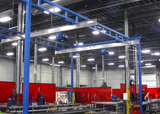OEM ODM KBK สะพานแขวนเครนติดเพดานฟรี Standing Workstation Crane