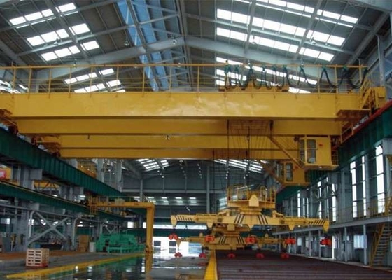 แบริ่งที่แข็งแรง เครนเหนือศีรษะคานคู่ QD Metallurgical Workshop Bridge Crane