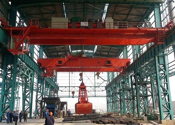 50T รีโมทคอนโทรล Double Beam Eot Crane ช่วง 7m ถึง 35m Electric Workshop Crane
