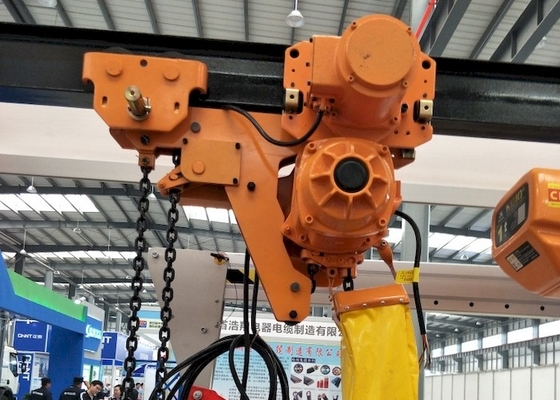 Headroom ต่ำ 0.5T-50T รอกโซ่ไฟฟ้า 81db อุปกรณ์ยกรอกอุตสาหกรรม