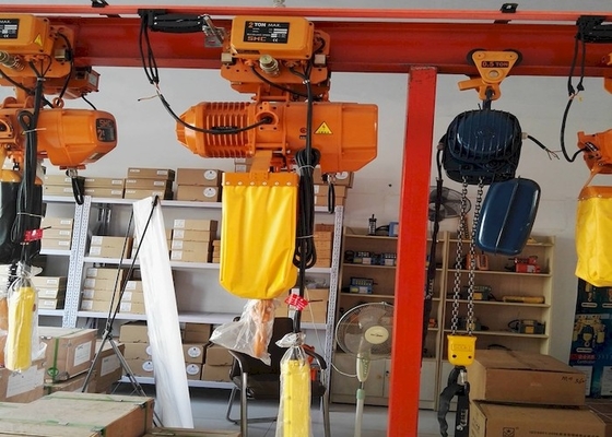 ISO9001 500lb 1000lb บล็อกโซ่ไฟฟ้าพร้อมตะขอแขวนคงที่