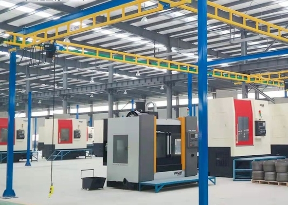 380V 50Hz การทำงานที่ยืดหยุ่น KBK Crane Workstation 2T เครนรางแบบปิด