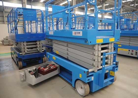 GTJZ 14m 300kg ไฮดรอลิกยกแพลตฟอร์มแพลตฟอร์มทางอากาศมือถือเหล็กแมงกานีส