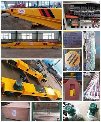 3m-16.5m Span Electric Overhead Traveling Crane คลังสินค้า 5 Ton Single Girder Crane
