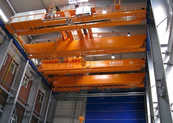 Foundries 500 Ton 2 Beam เครนเหนือศีรษะสำหรับงานหนักพร้อมตะขอคู่