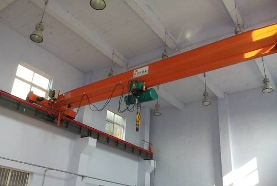 1Ton ถึง 10Ton วิทยุไร้สายรีโมทคอนโทรลเครนเหนือศีรษะ Single Beam Bridge Crane
