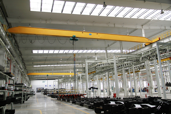 2T 3T 5T ​​10T เครนเหนือศีรษะคานเดี่ยว P24 P38 Rail Workshop เครนเหนือศีรษะ