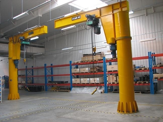 คอลัมน์คงที่ฟรียืน Cantilever Arm Jib Crane 5 ตันในเวิร์กสเตชัน