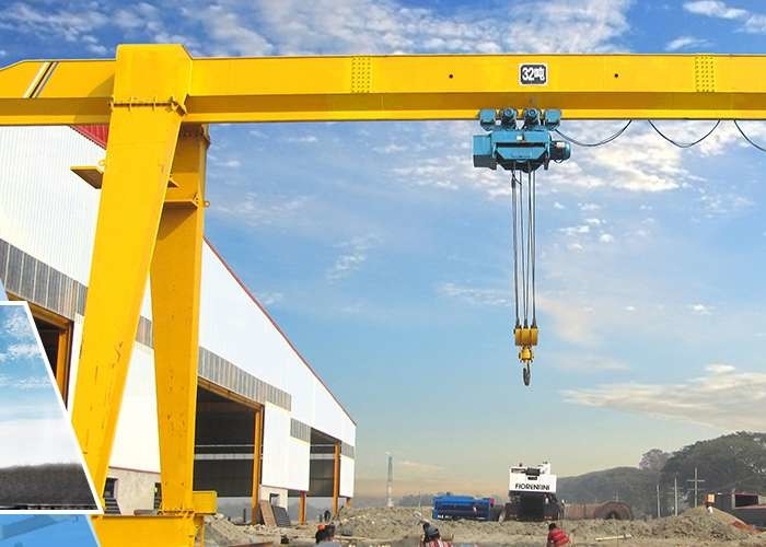 7M-40M Span Truss Beam คานเดี่ยวโครงสำหรับตั้งสิ่งของเครน 10 ตันสำหรับโรงงานปูนซีเมนต์