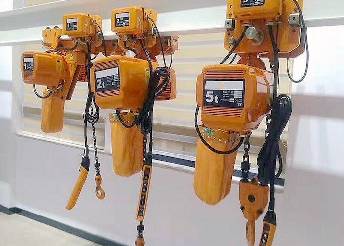 รอกโซ่ไฟฟ้าแบบรถเข็นแบบมีมอเตอร์ 1.5 ตันพร้อมรีโมทคอนโทรล