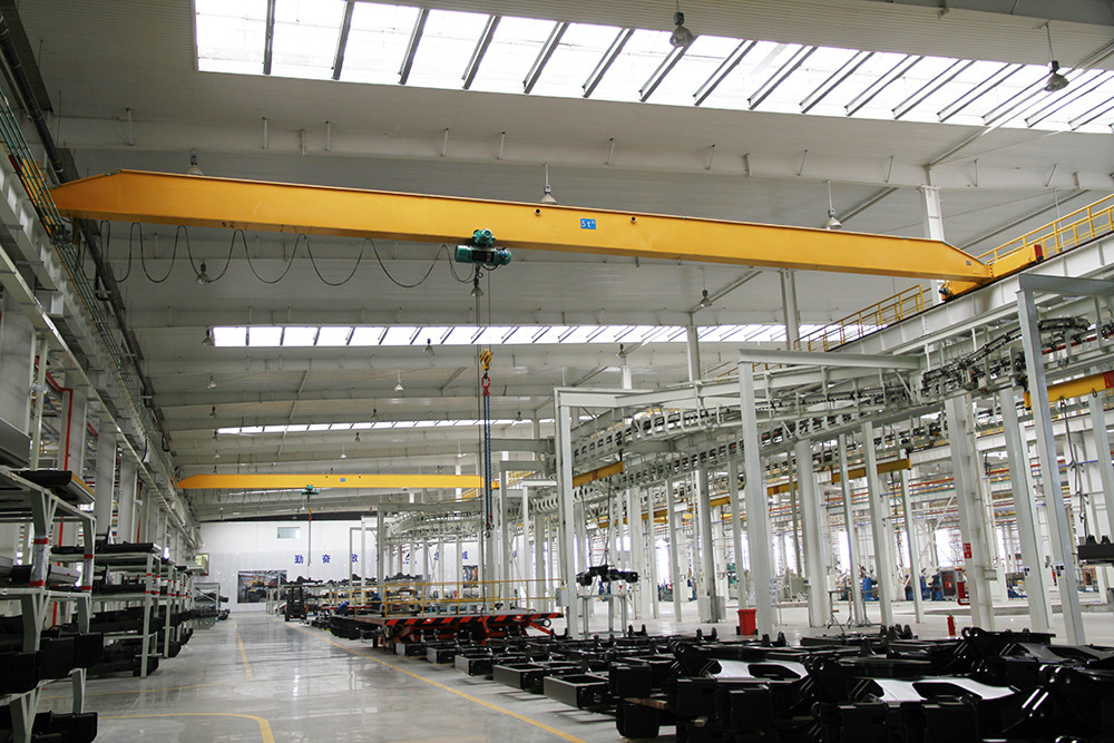 2T 3T 5T ​​10T เครนเหนือศีรษะคานเดี่ยว P24 P38 Rail Workshop เครนเหนือศีรษะ